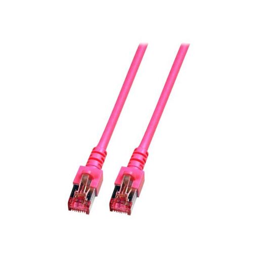 EFB-Elektronik RJ-45 to RJ-45 Cable - 0.25m - SFTP CAT6 - Halogen-Free - Magenta