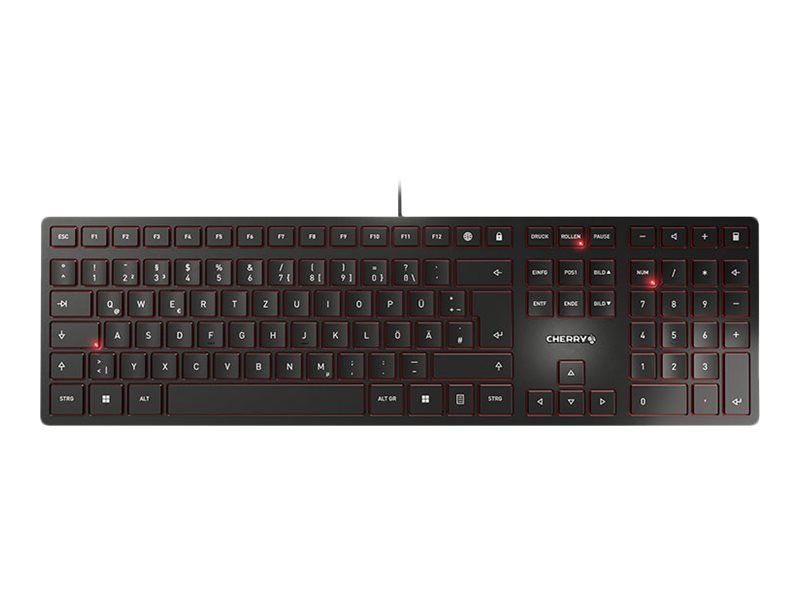 Cherry KC 6000 Slim USB Keyboard - German - Black