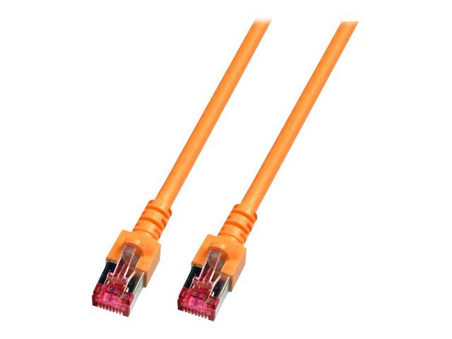 EFB-Elektronik RJ45 Cable - 0.25m, SFTP Cat6, Halogen-Free, Orange