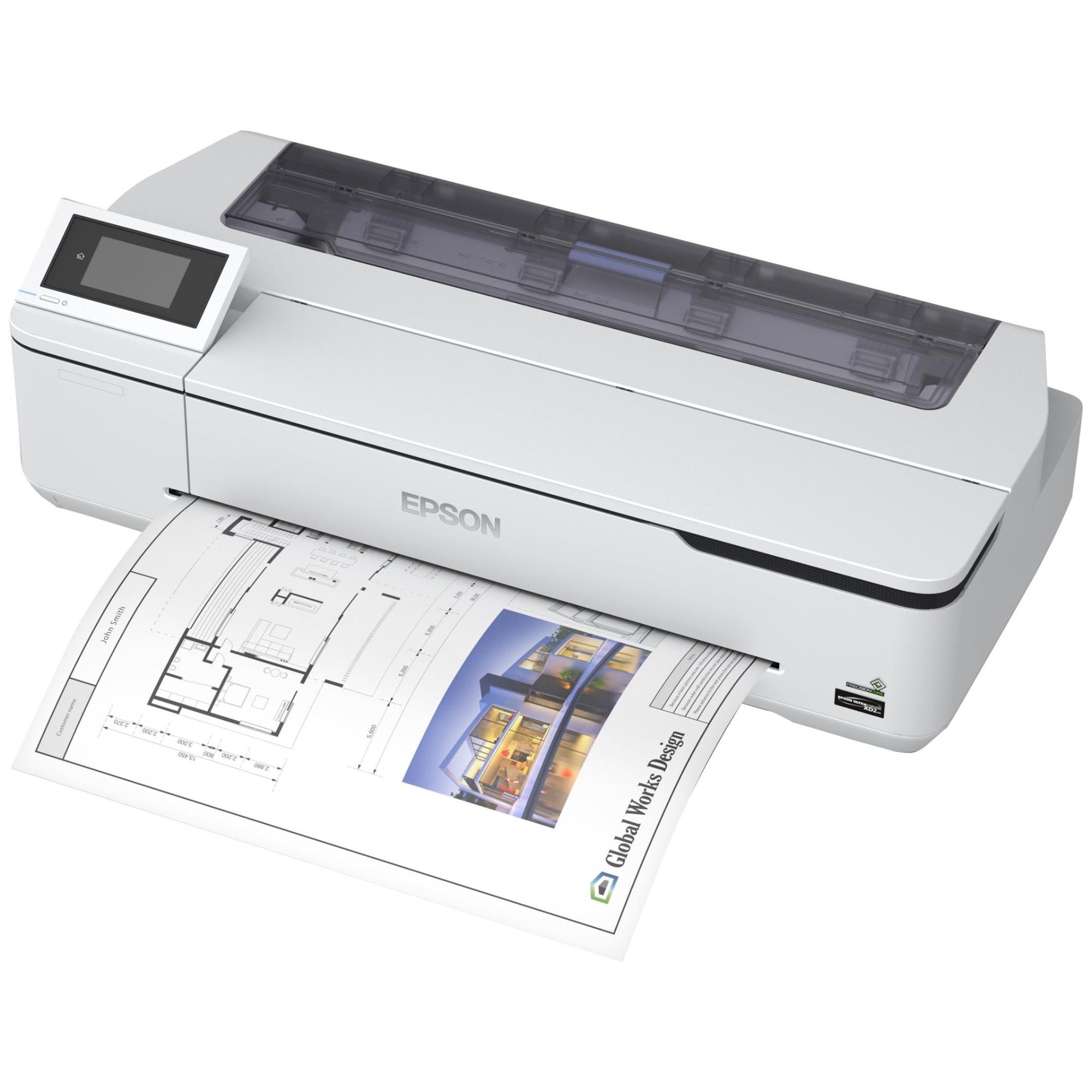 Epson SureColor SC-T3100N - 24" Large Format Color Inkjet Printer - A1 Roll (61 cm) - 2400 x 1200 dpi - Gigabit LAN, Wi-Fi(n), USB 3.0 - Cutting Tool