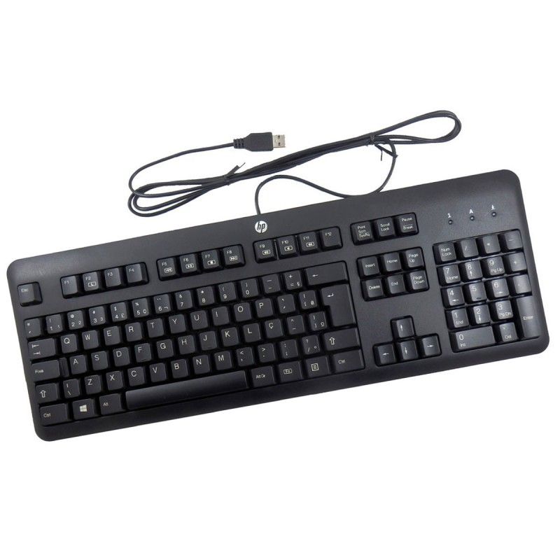 HP AZERTY Black USB Keyboard KU-1156