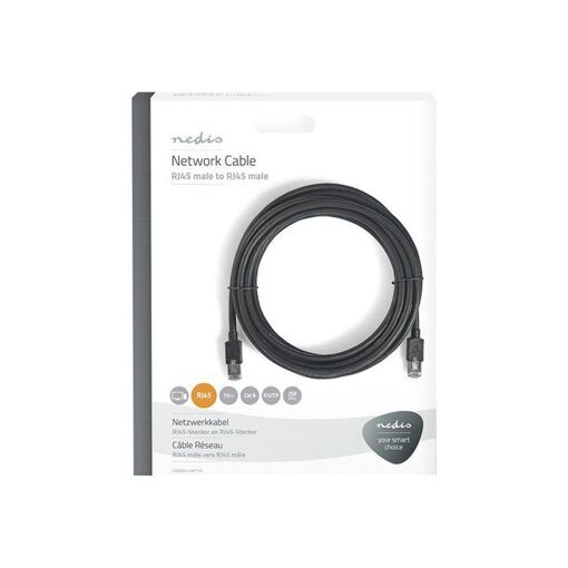 Câble réseau Nedis - 15 m, Cat6, paire torsadée blindée (STP) - Anthracite