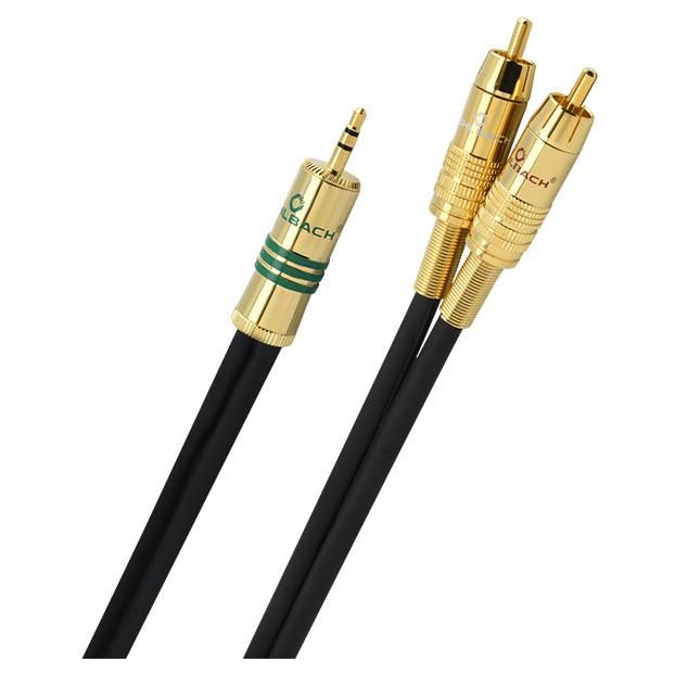 Oehlbach 2056 Audio Cable [2x Cinch/RCA Male - 1x 3.5mm Male Jack]