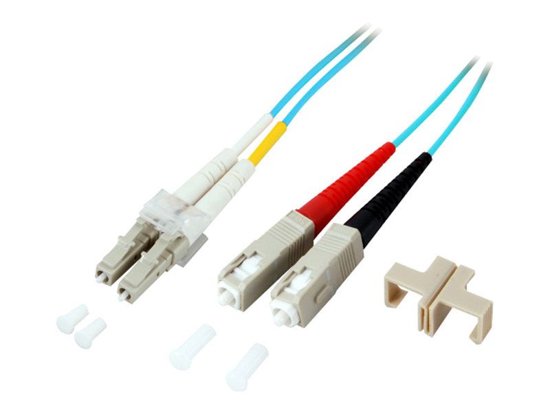 EFB-Elektronik Network Cable - Multi-Mode LC to SC - 7.5m - Optical Fiber - 50/125 Microns - OM3 - Beige