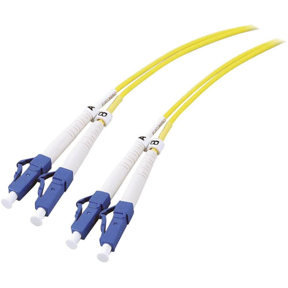 EFB-Elektronik ECOFIBER - Monomode LC Duplex Network Cable (M) - 7.5m - Optical Fiber - 9/125 µm - Yellow