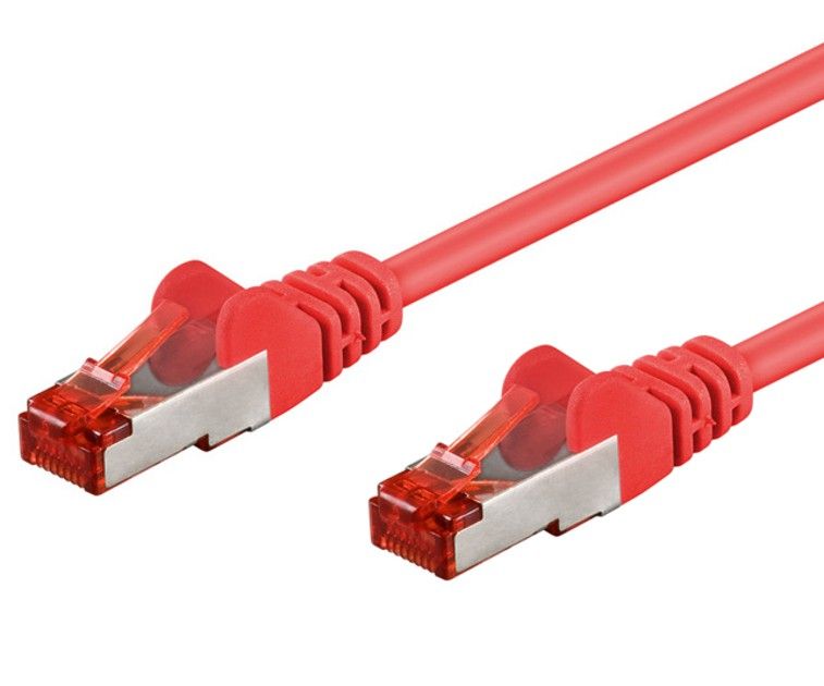 Intellinet Network Patch Cable, Cat6, 20m, Red, Copper, S/FTP, LSOH / LSZH, PVC, RJ45, Gold Plated Contacts, Snagless, Booted, Lifetime Warranty, Polybag - Cordon de raccordement - RJ-45 (M) pour RJ-45 (M) - SFTP, PiMF - CAT 6 - sans halogène...