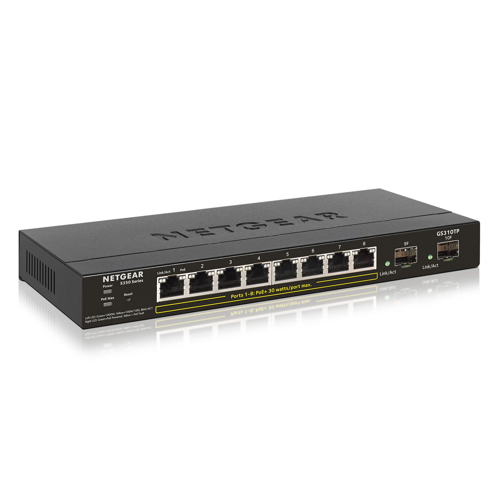 Netgear Smart GS310TP - 8-Port PoE+ Switch with 2 SFPs