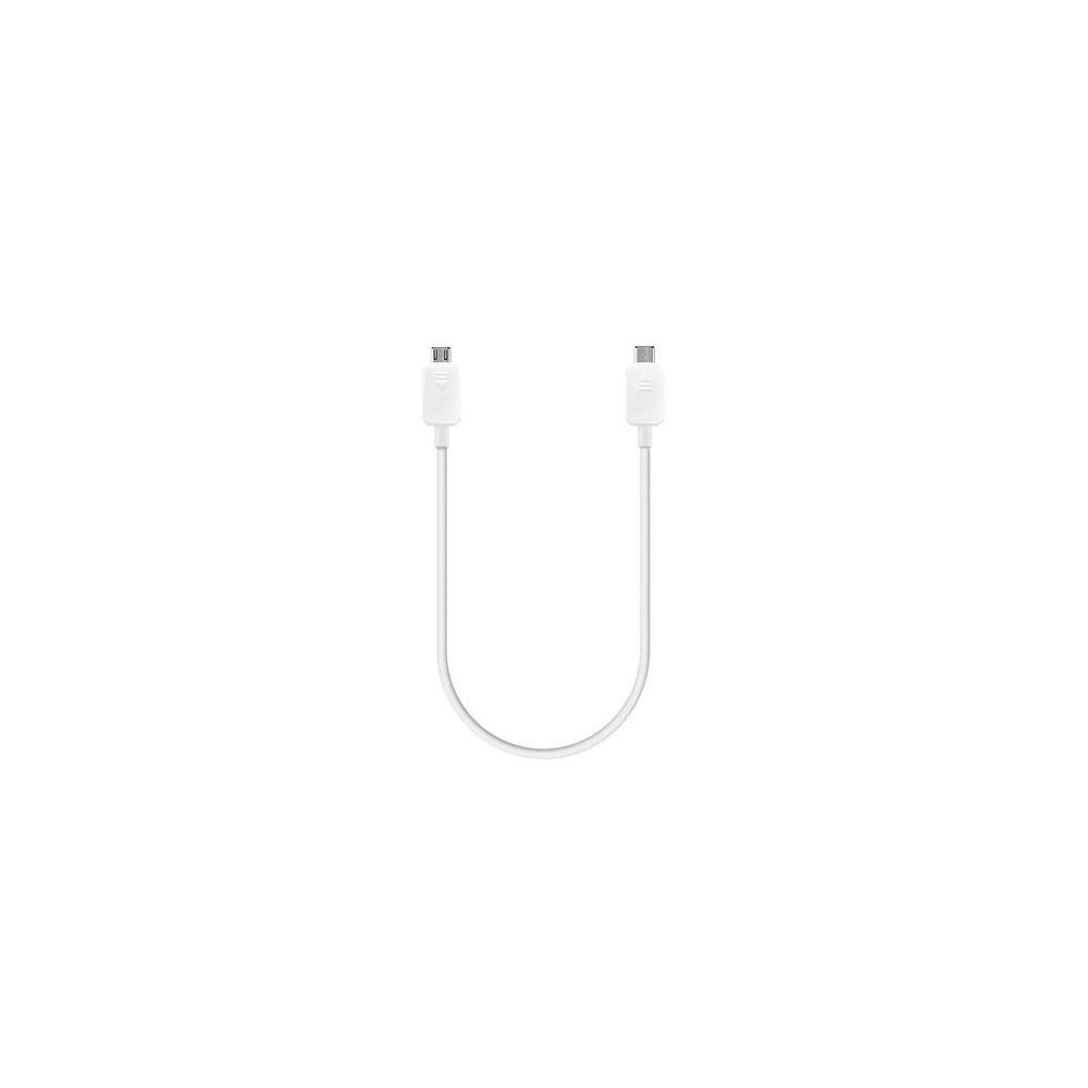 Câble de partage d'énergie Samsung EP-SG900 - Câble de chargement USB - Micro-USB Type B (alimentation uniquement) Mâle vers Micro-USB Type B (alimentation uniquement) Mâle - 30 cm - Blanc