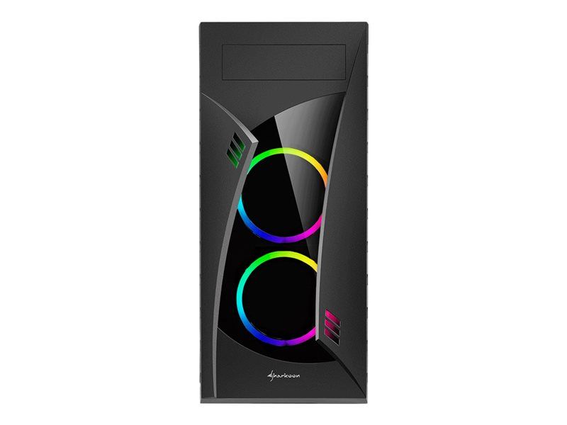 Sharkoon Night Shark RGB Mid-Tower ATX Case with Glass Panels - Black