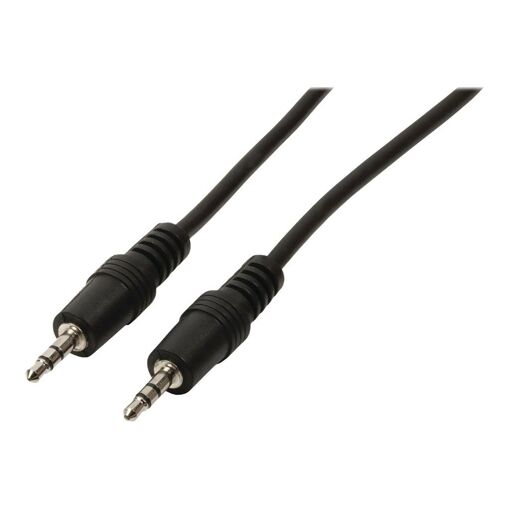 Câble audio Nedis - 2 m Stéréo Mini Jack vers Mini Jack - Noir