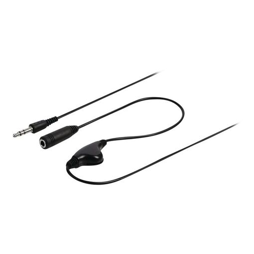Nedis Audio Cable - 3.5mm Stereo Male to Female - 1m - Black