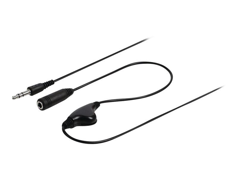 Nedis Audio Cable - 3.5mm Stereo Male to Female - 1m - Black