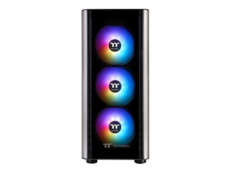 Thermaltake Level 20 MT ARGB Case - ATX Mid-Tower - Tempered Glass Side Panel - No Power Supply (PS/2) - Black - USB/Audio