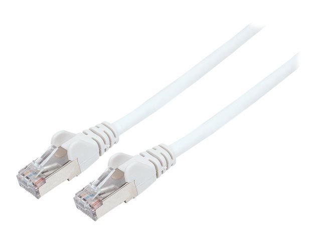 IC Intracom Network Patch Cable, 20m, White, Cat7/Cat6A, Snagless