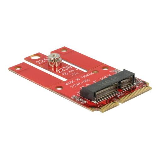Delock M.2 Controller - Mini PCIe to M.2 Key E Slot