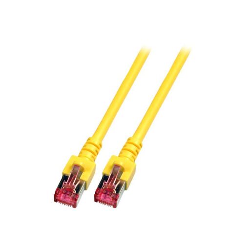 Cable de conexión EFB-Elektronik RJ-45 a RJ-45 - 50m - SFTP Cat 6 - Libre de halógeno, moldeado - Amarillo
