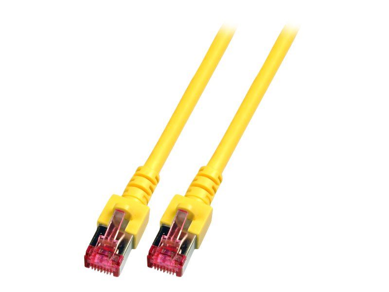 Cable de conexión EFB-Elektronik RJ-45 a RJ-45 - 50m - SFTP Cat 6 - Libre de halógeno, moldeado - Amarillo