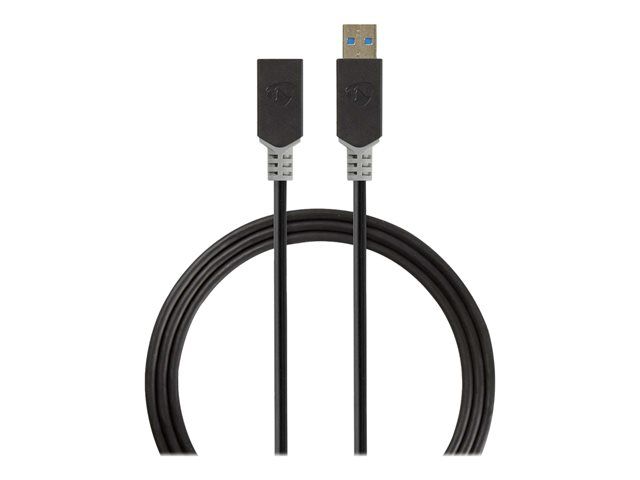 Étendue de câble USB Nedis - 2 m, Rond, Anthracite