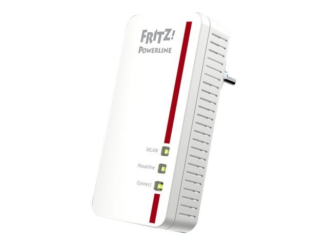 AVM Fritz!Powerline 1260E - 1GbE Powerline Adapter Kit, HomePlug AV (HPAV) 2.0, IEEE 1901 - Wi-Fi 5, Dual Band, Wall Mount