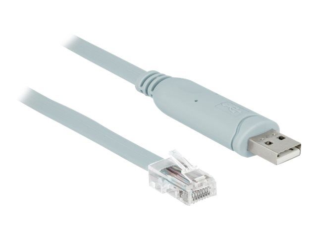 Delock USB to RJ-45 Cable - 1m, EIA-232 - Grey