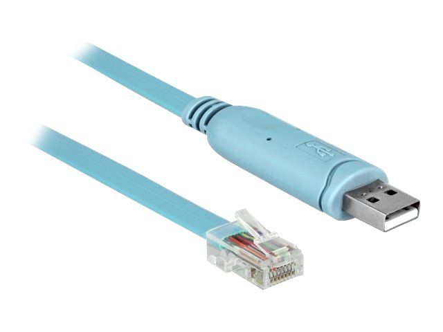 Delock Serial Cable - USB (M) to RJ-45 (M) - 3m - EIA-232 - Blue
