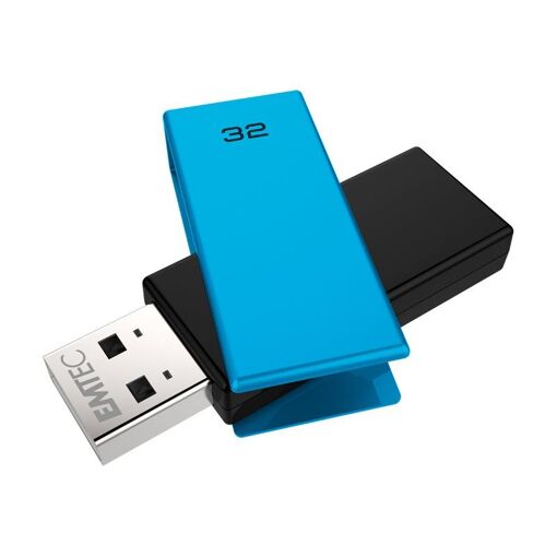 Dexxon EMTEC C350 Brick 2.0 USB Flash Drive - 32GB - USB 2.0 - Blue