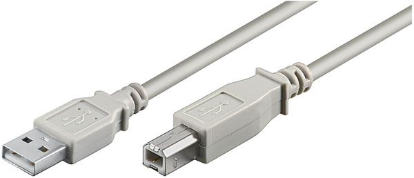 Goobay USB 2.0 A-B Cable, 3m, Grey