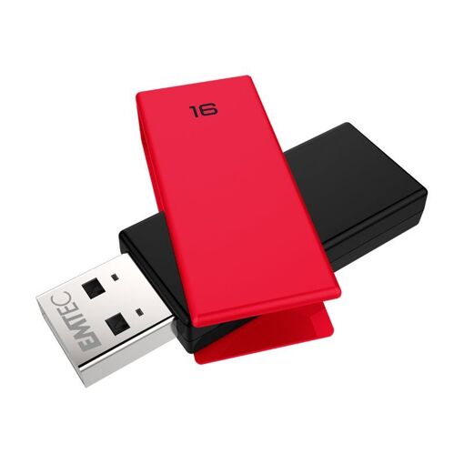 Dexxon EMTEC C350 Brick 2.0 USB Drive - 16GB, USB 2.0 - Red