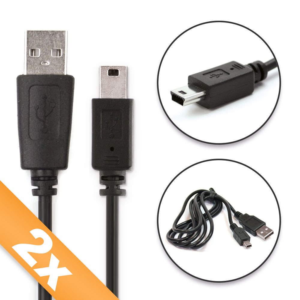 Cable Mini USB Subtel de 1 m - Transferencia de datos y carga de 1 A (PVC Negro)
