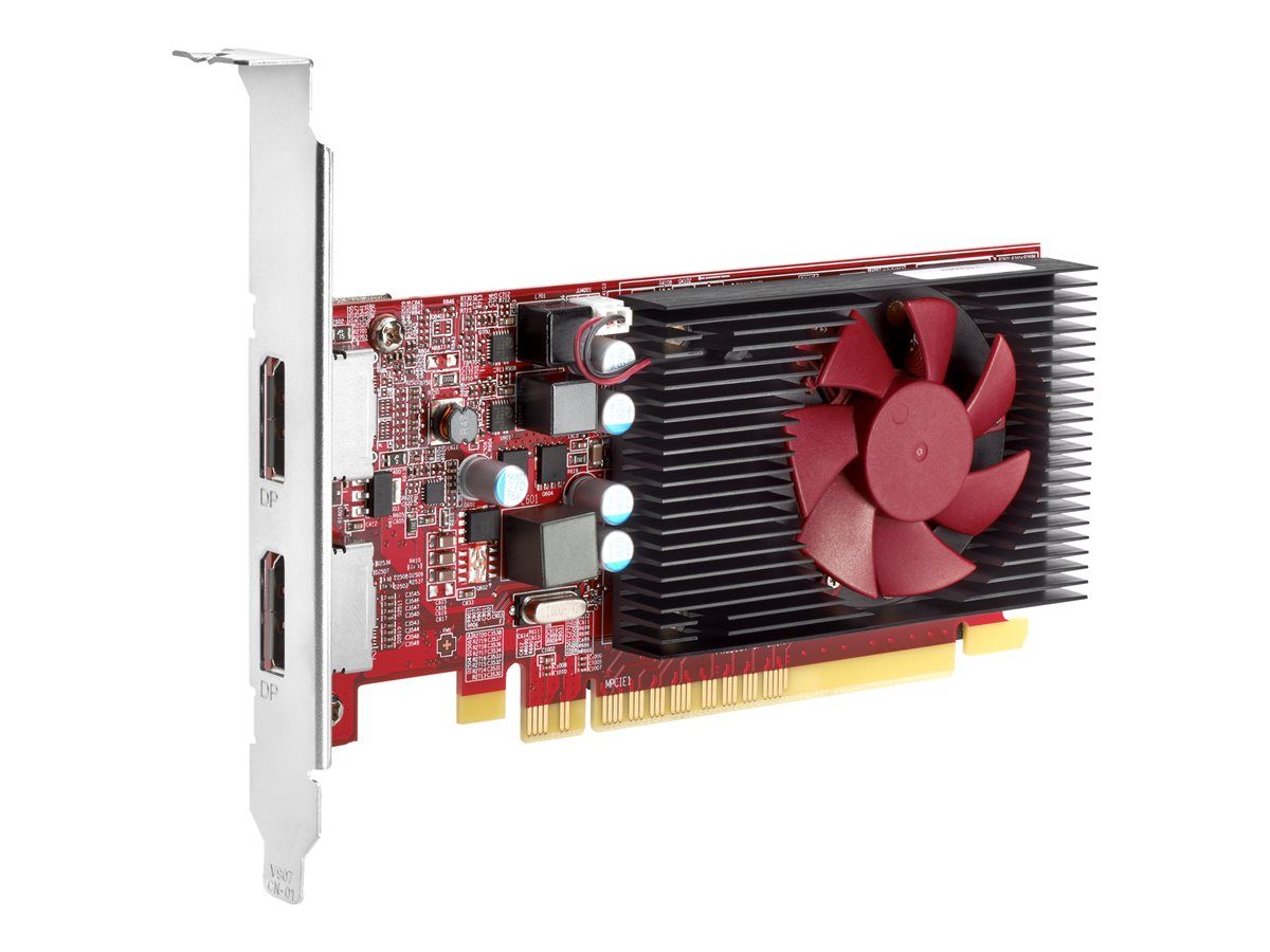 Carte graphique HP AMD Radeon R7 430 - 2 Go GDDR5 - PCIe 3.0 x16 profil bas - DisplayPort, VGA - pour HP 280 G4 (SFF), 290 G4, 280 G5, EliteDesk 705 G4 (tour de bureau compacte), 705 G5