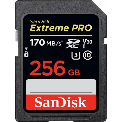 SanDisk Extreme PRO SDXC Memory Card 256GB, up to 170MB/s