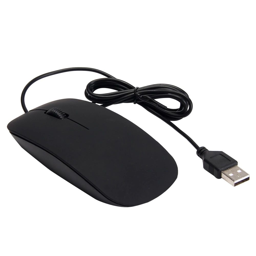 Strasse Tech Wired Optical Mouse - 1200 DPI - USB - 3.3 ft - Black