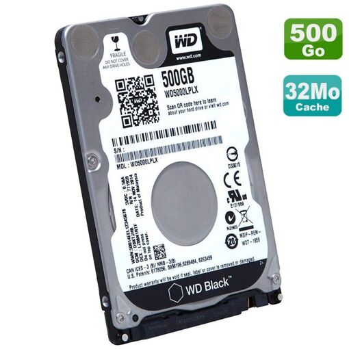 Disco duro interno WD Black 500 GB SATA III de 2.5 pulgadas - SH20G63100