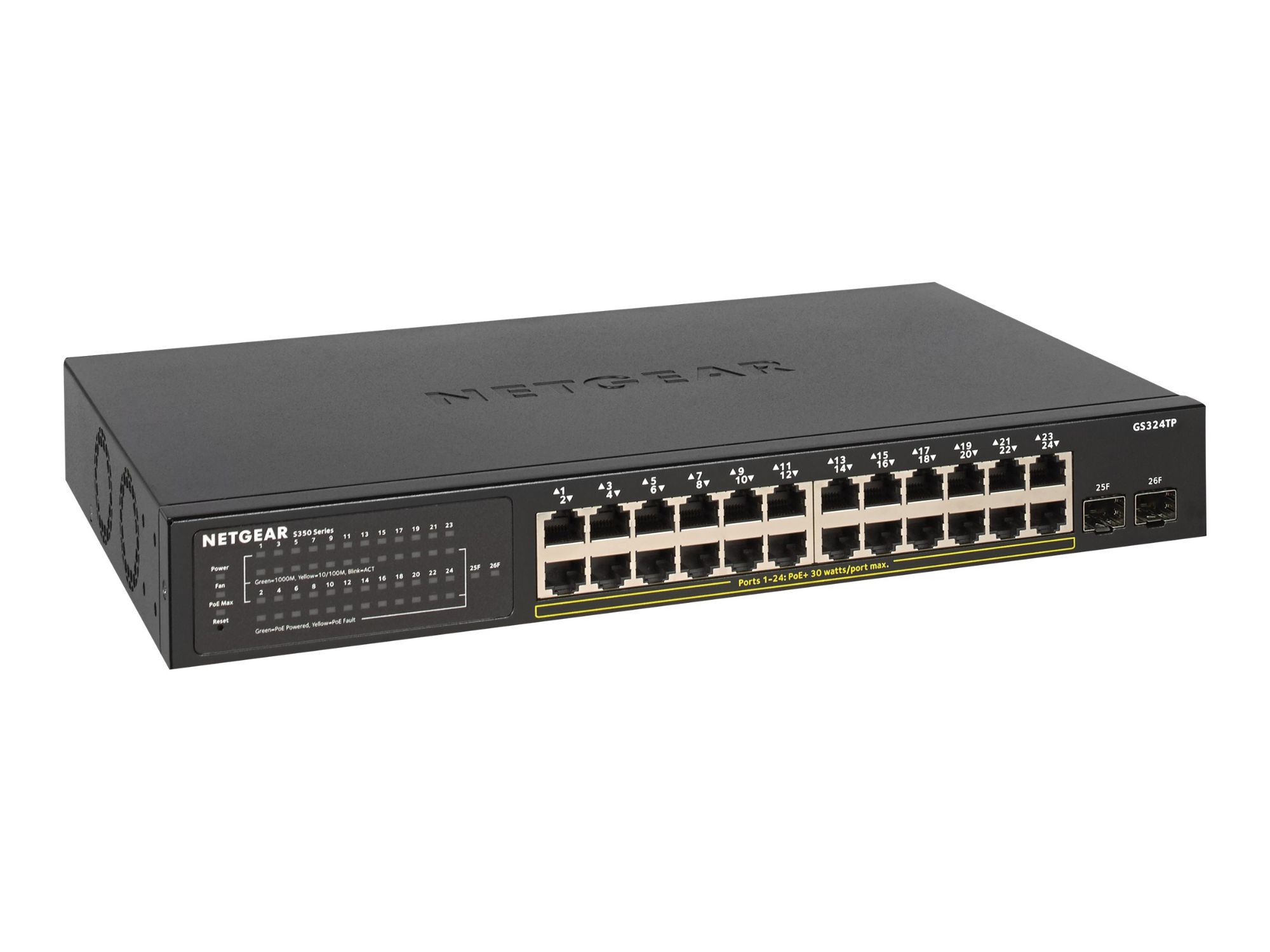 Netgear Smart GS324TP - 24-Port Gigabit Switch with PoE+ and SFP Support