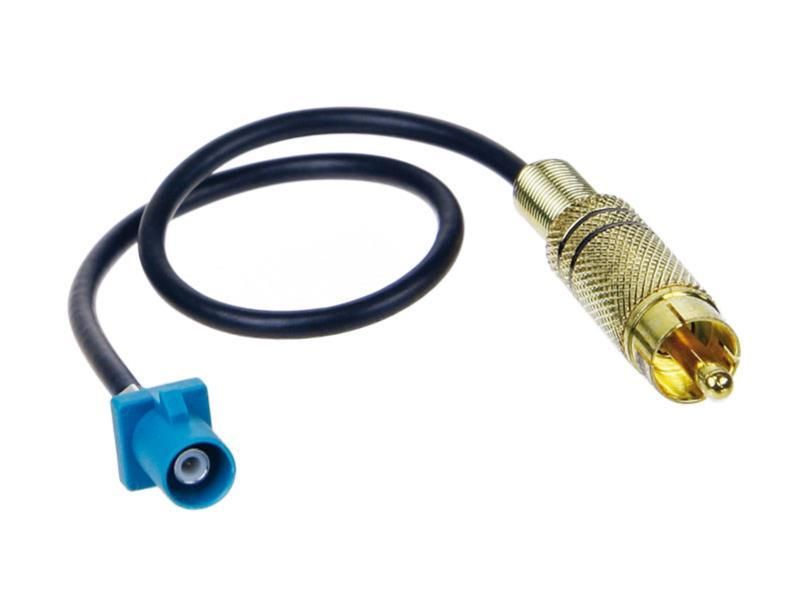 ADNAuto Rear View Camera Adapter (Fakra Male to RCA Male)