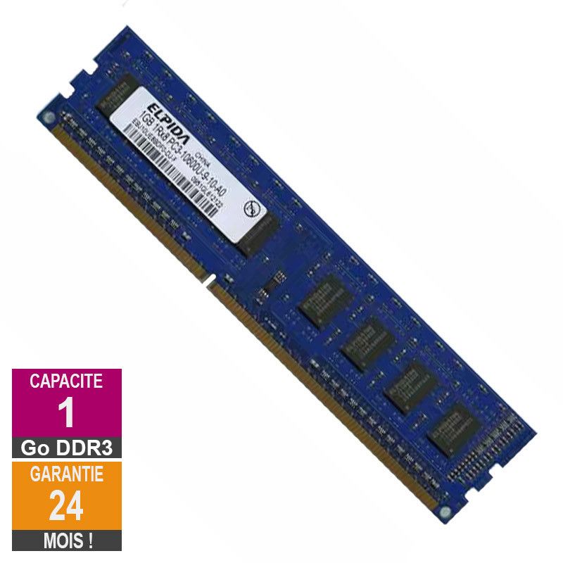 Elpida Memory 1GB DDR3 RAM Module (EBJ10UE8BDF0-DJ-F, PC3-10600U, 1333MHz, 1Rx8)