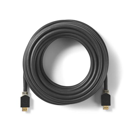 Nedis High-Speed HDMI & Ethernet Cable - 20ft (2.0m) Black