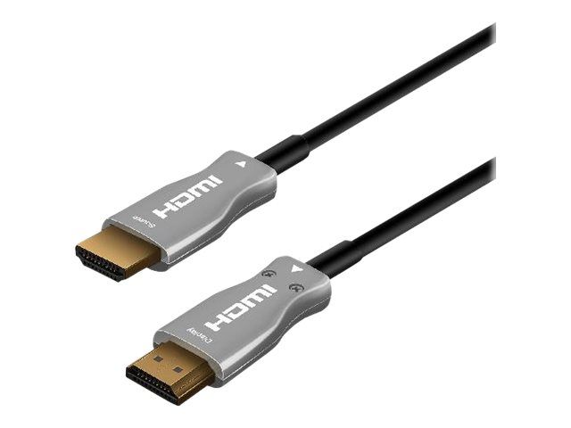 MCL HDMI Cable with Ethernet - 100m - Optical Fiber - Black - 4K Support, Active