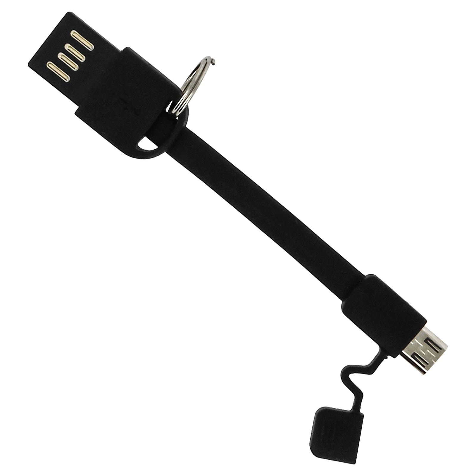 Moxie Reversible USB Cable 10cm for Tablets & Smartphones - Black