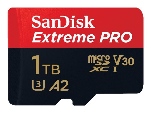 SanDisk Extreme Pro 1TB MicroSDXC UHS-I Card (Class 10, V30, U3)