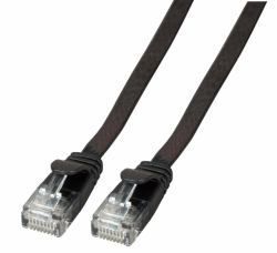 Cable EFB-Elektronik RJ-45 - Cat 6a UTP - Moldeado, plano - Negro