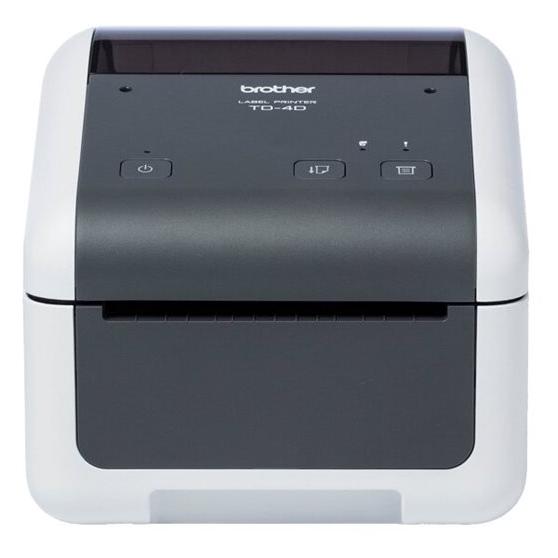 Brother TD-4520DN Label Printer - Direct Thermal - Roll (11.8 cm) - 300 x 300 ppp - Up to 152 mm/sec - USB 2.0, LAN, Serial - Grey, White