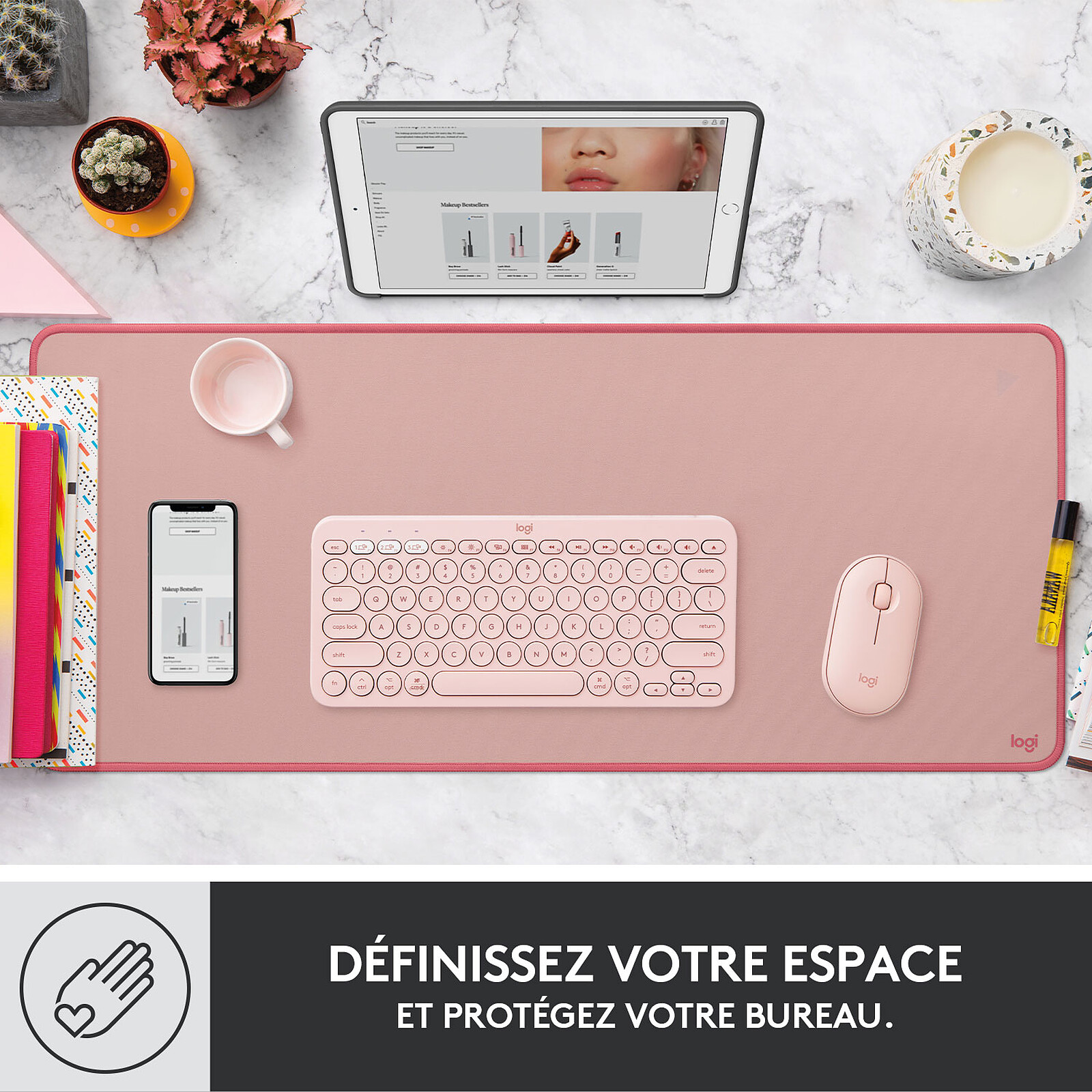 Logitech Desk Mat Studio Series (Pink)