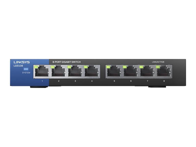 Linksys Business LGS108 8-Port Gigabit Ethernet Switch