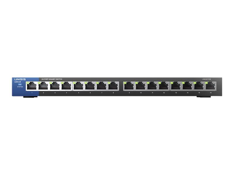 Linksys Business LGS116 - 16-Port Gigabit Switch