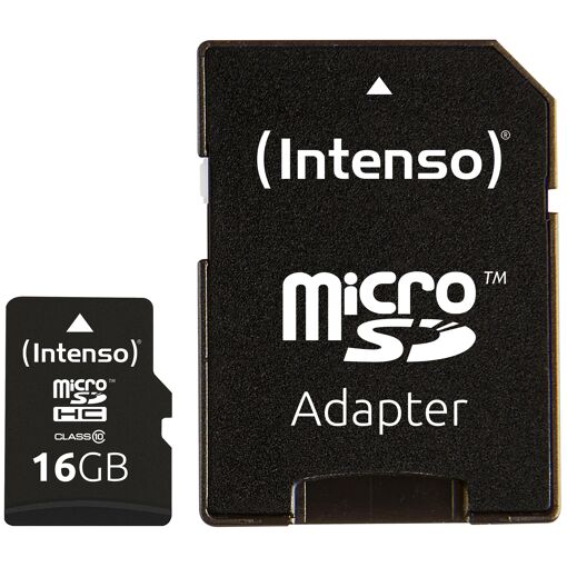 Intenso 16GB MicroSDHC Card - Black