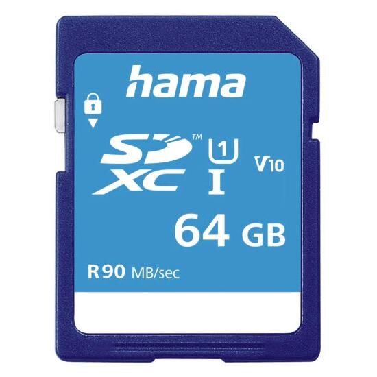 Hama 64GB SDXC UHS-I Class 10 Memory Card
