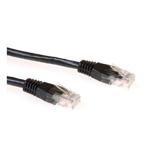 Cable de conexión Intronics ECON-Line 5 m Cat6 RJ-45 - Negro, RAL 9011