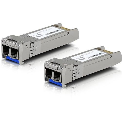 Ubiquiti U Fiber SFP+ Transceiver Module - 10GbE - Single-Mode LC - Up to 10km - 1310nm (Pack of 2)