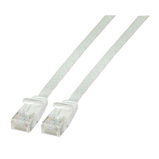 EFB-Elektronik Cable Connector - 2m UTP Cat 6a Flat Molded White